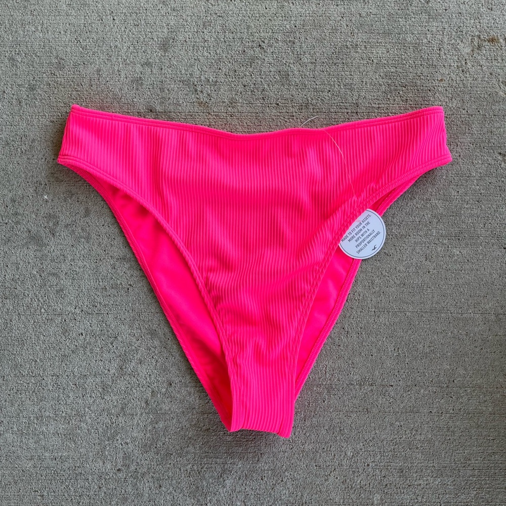 NWOT Hollister Neon Pink Bikini Bottom